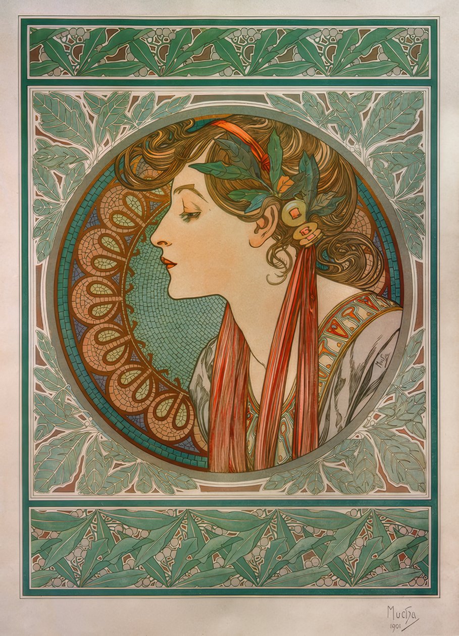 babér alkotó: Alphonse Mucha