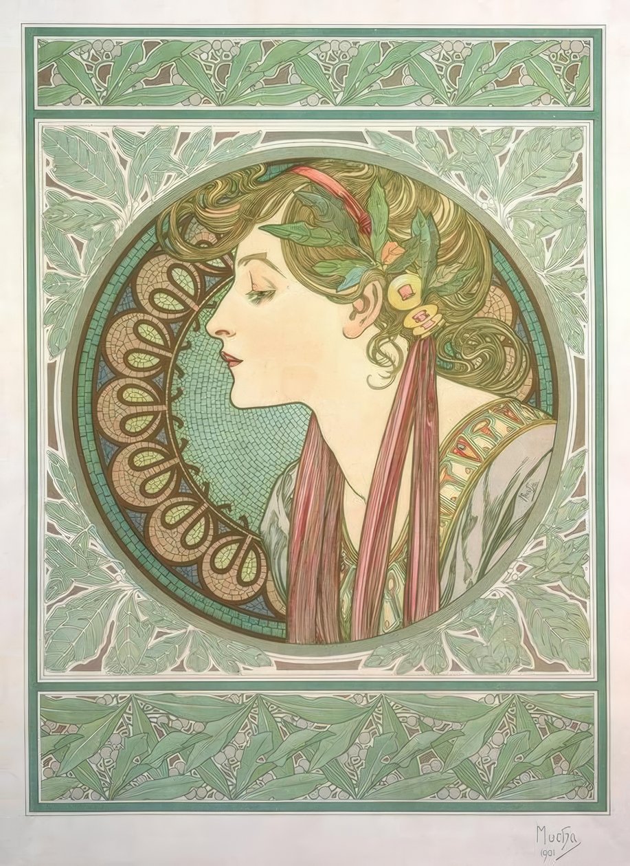babér alkotó: Alphonse Mucha