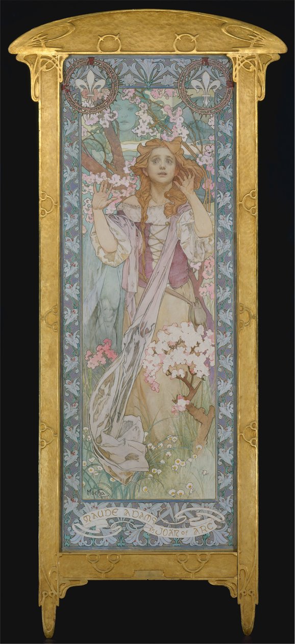 Maude Adams, mint Joan of Arc, 1909 alkotó: Alphonse Mucha