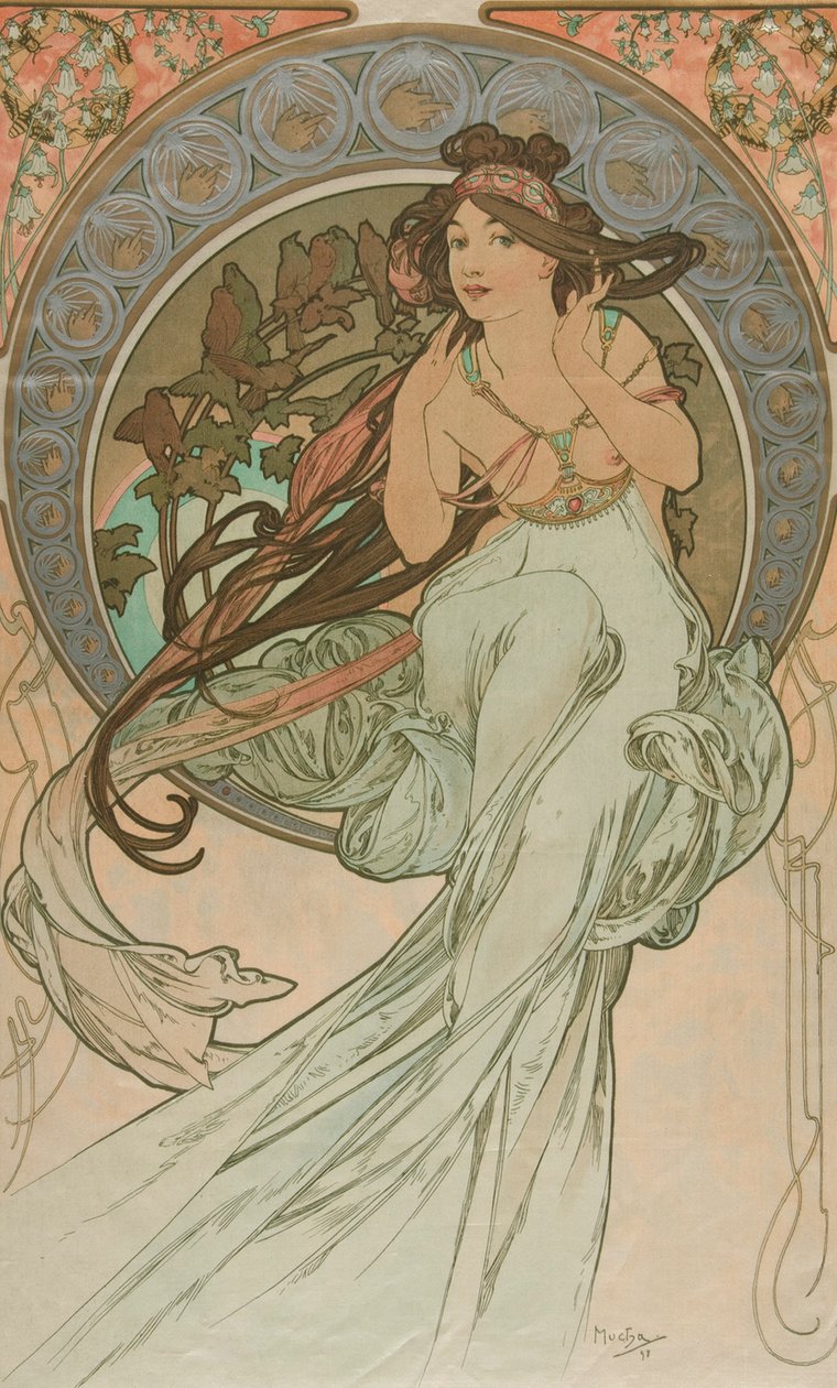 Zene a Művészetből, 1898 alkotó: Alphonse Mucha