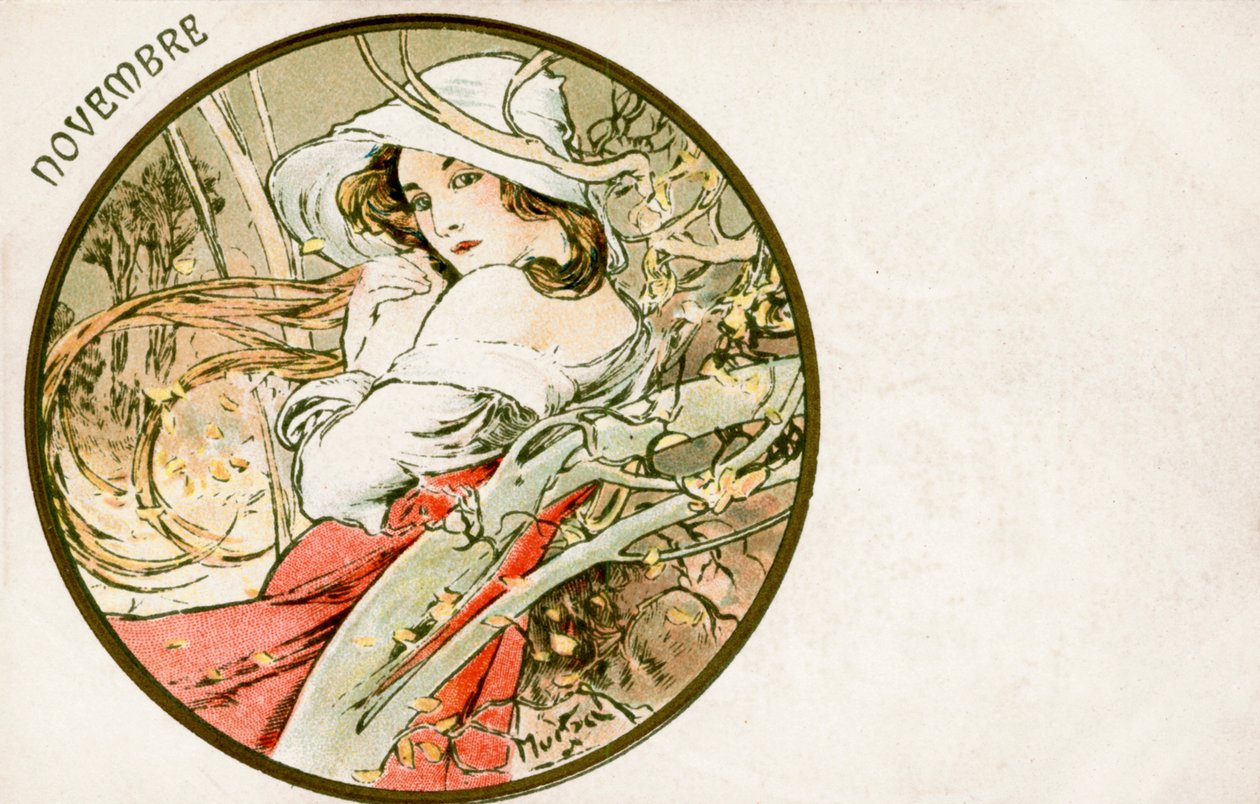 „November”, 1900 alkotó: Alphonse Mucha