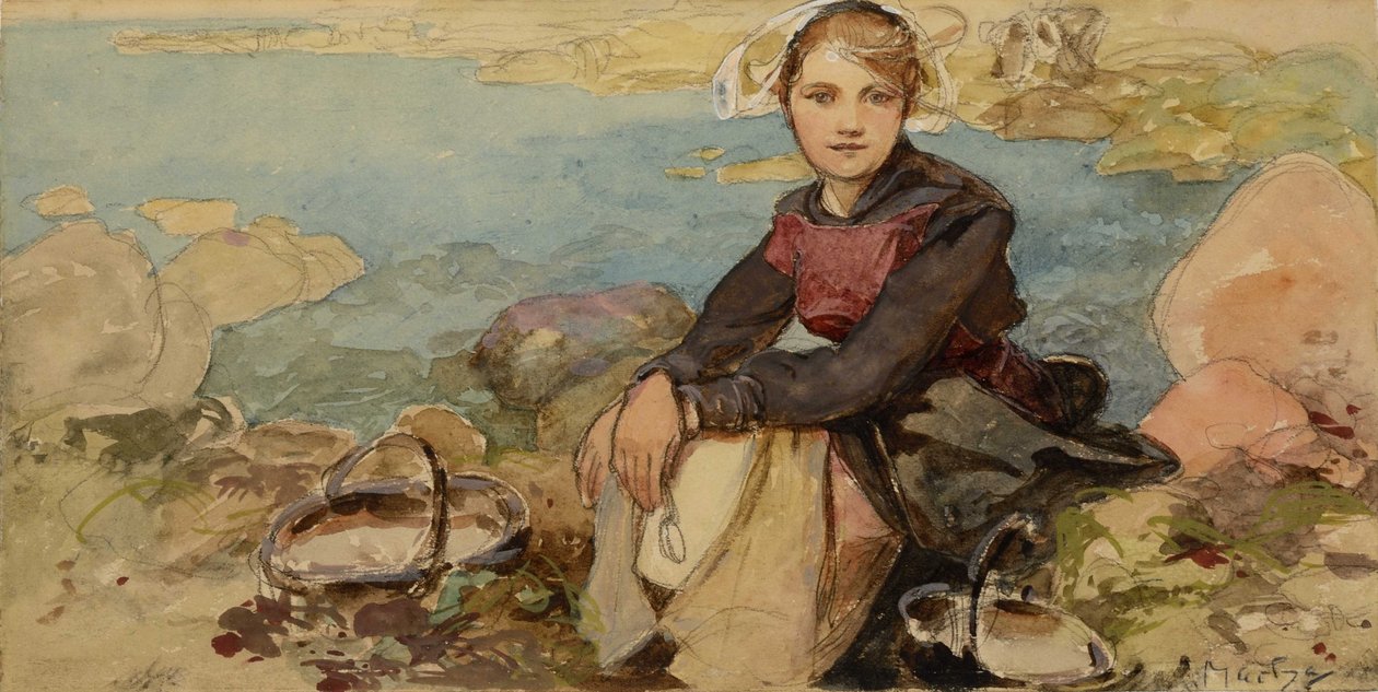 A parton, c. 1900. alkotó: Alphonse Mucha