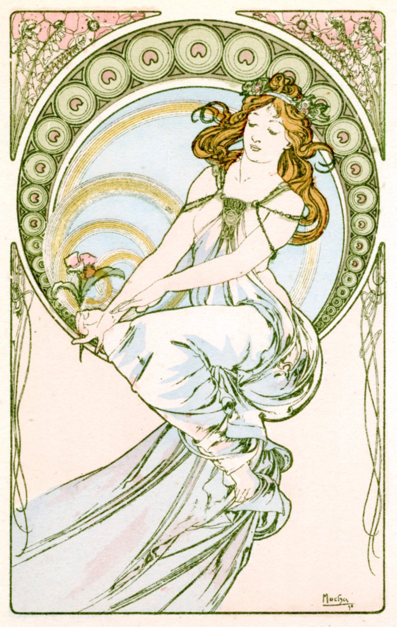 „Festmény”, 1900 alkotó: Alphonse Mucha