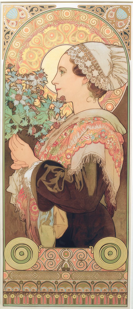 Silberdistel alkotó: Alphonse Mucha