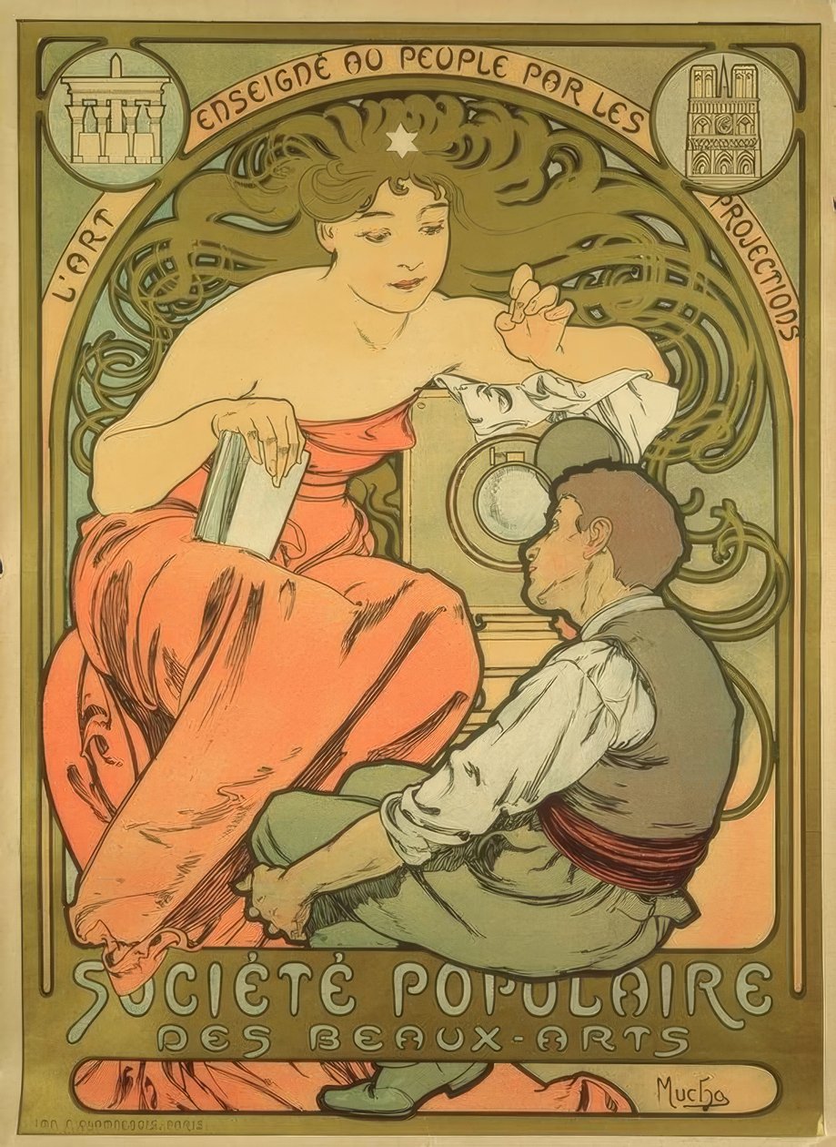 Népszerű Képzőművészeti Társaság alkotó: Alphonse Mucha