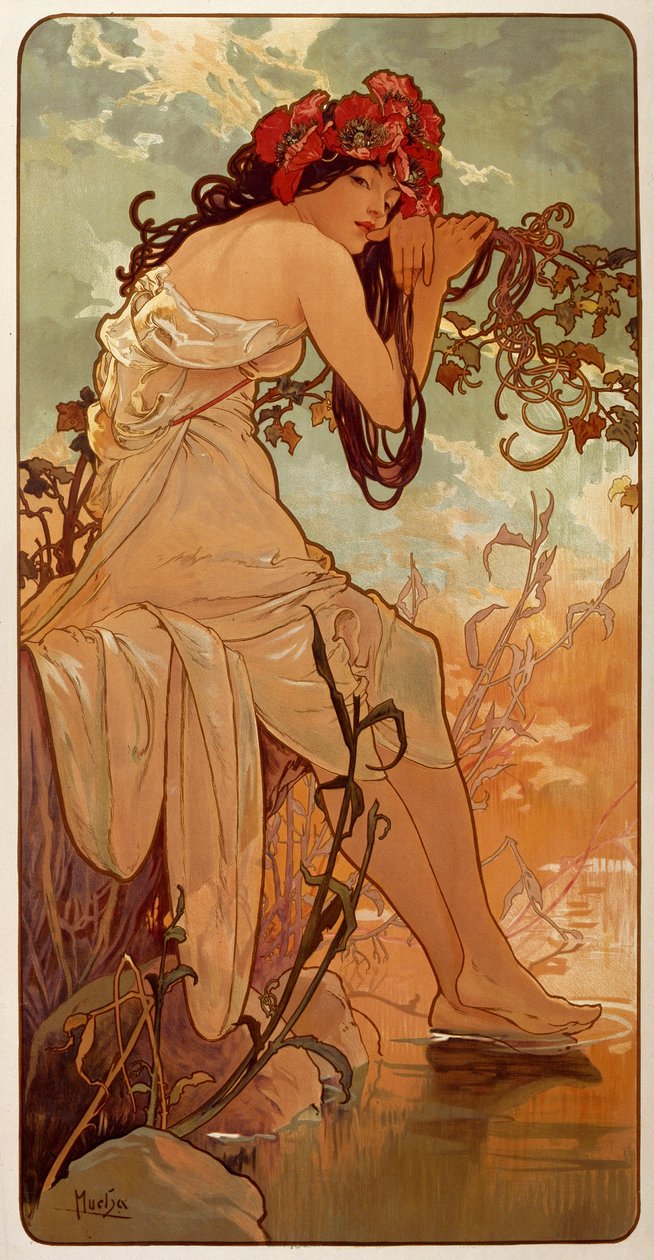 1896 nyarán. alkotó: Alphonse Mucha