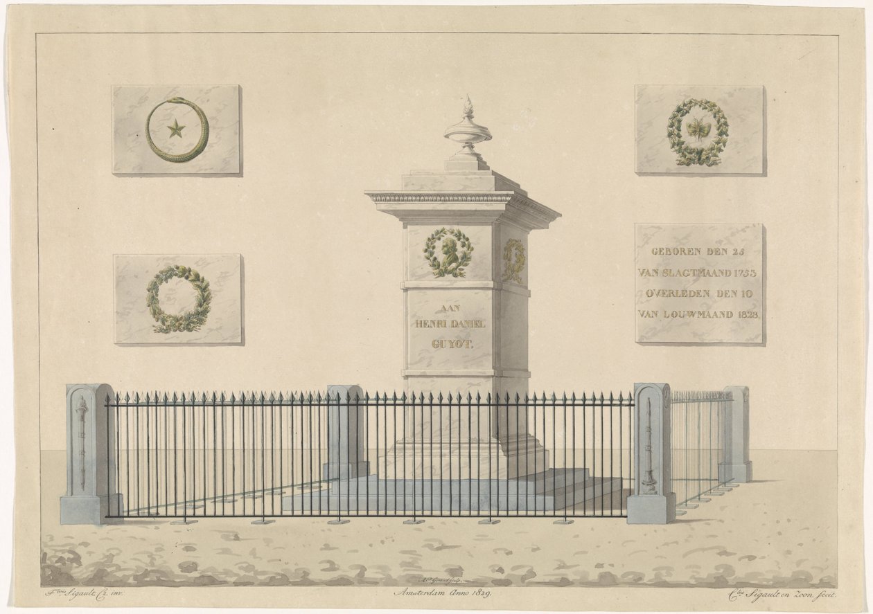 Henri Daniel Guyot emlékműve alkotó: Alphonse Pierre Giraud