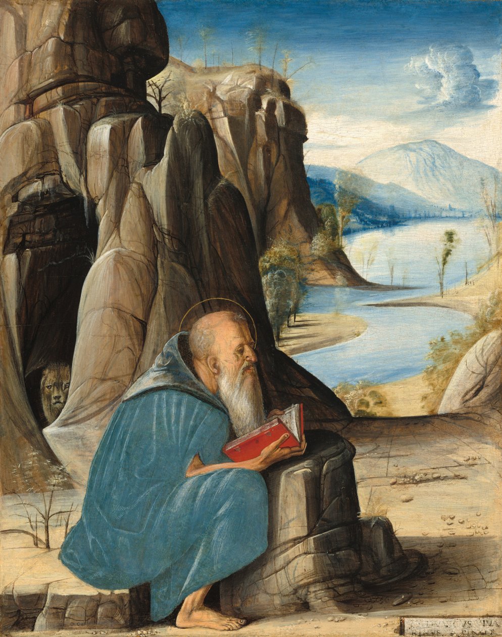 Szent Jeromos Reading, c. 1476. alkotó: Alvise Vivarini