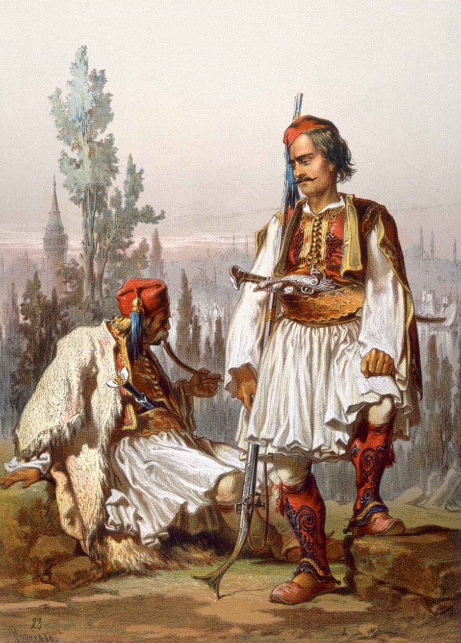 Albánok, 1865 alkotó: Amadeo Preziosi