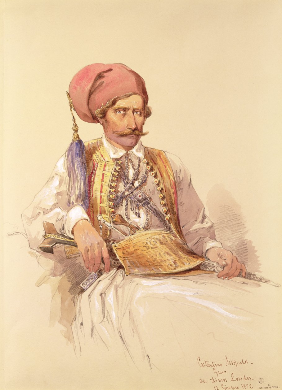 Constantinos Sisopulos, 1852 alkotó: Amadeo Preziosi