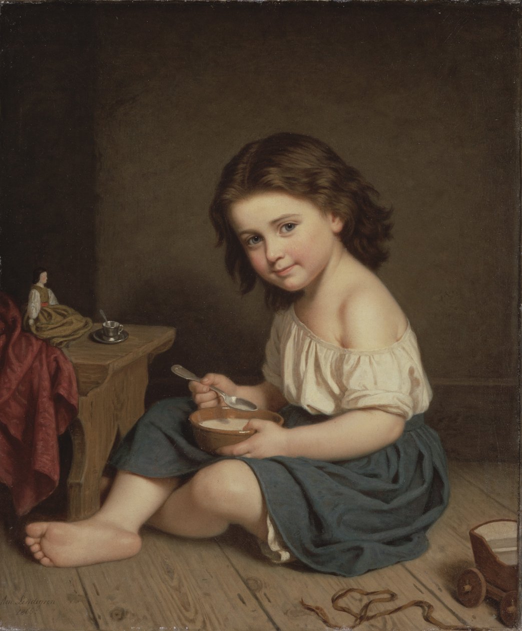 Reggeli, 1866 alkotó: Amalia Lindegren