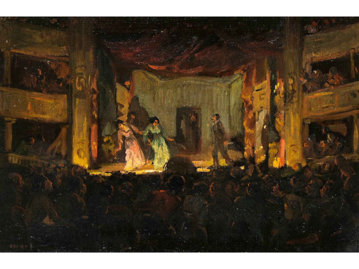 Amandus Faure Népszerű színház San Francesco Nápolyban alkotó: Amandus Faure