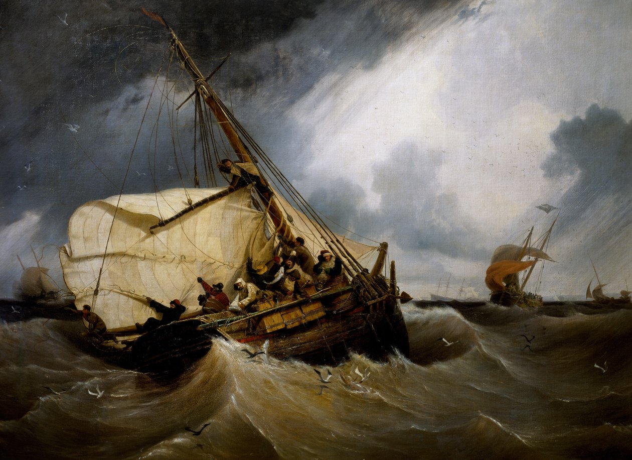 Tőkehal horgászata alkotó: Ambroise Louis Garneray