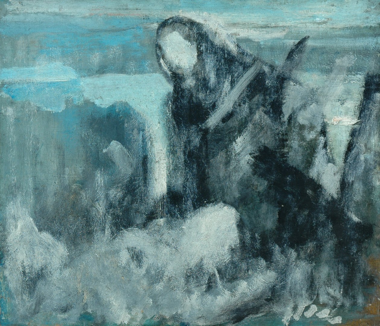 Vázlat a "A hálójavítók" számára, 1911?12 alkotó: Ambrose McEvoy