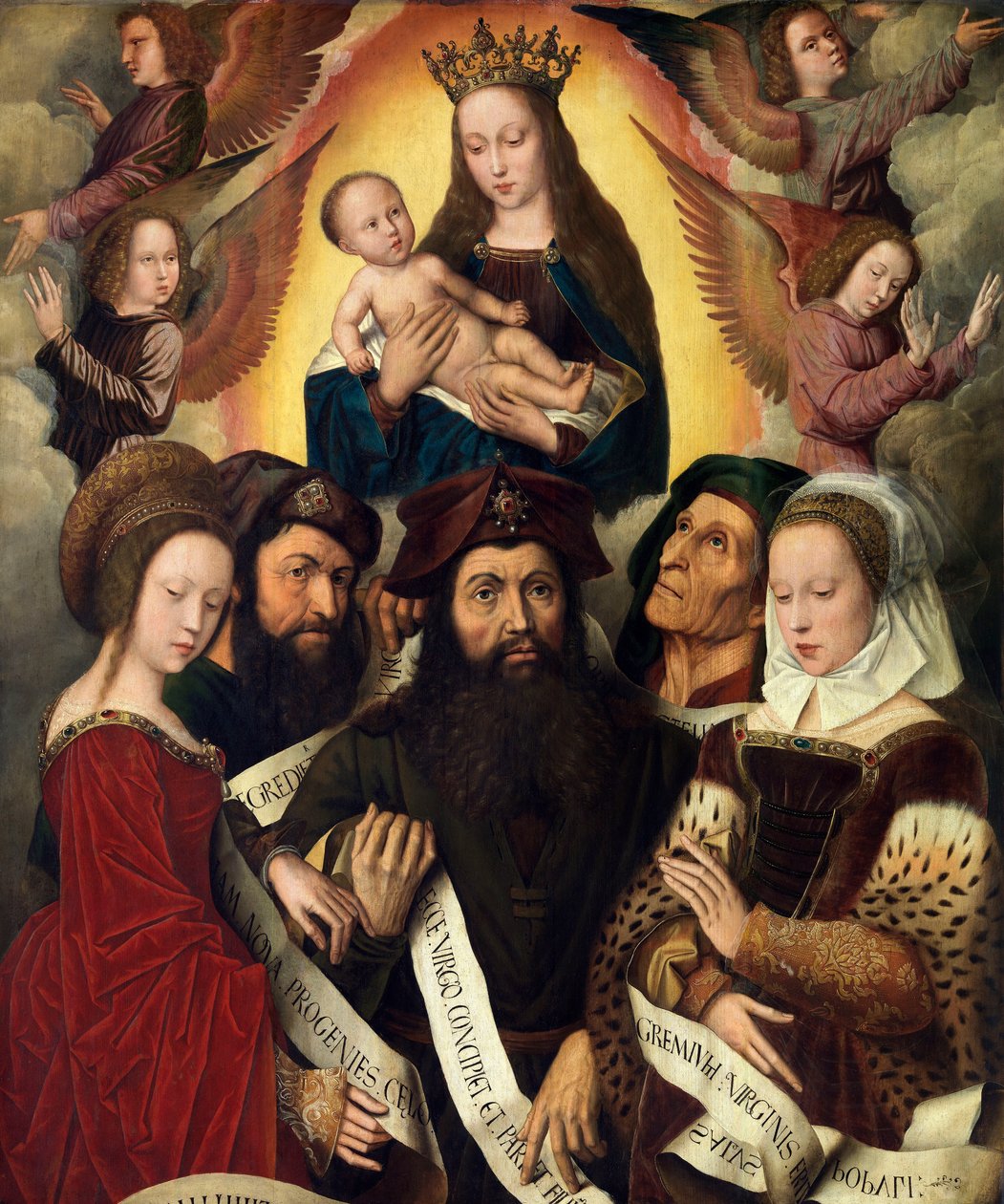 Deipara Virgo (olaj a panelen) alkotó: Ambrosius Benson
