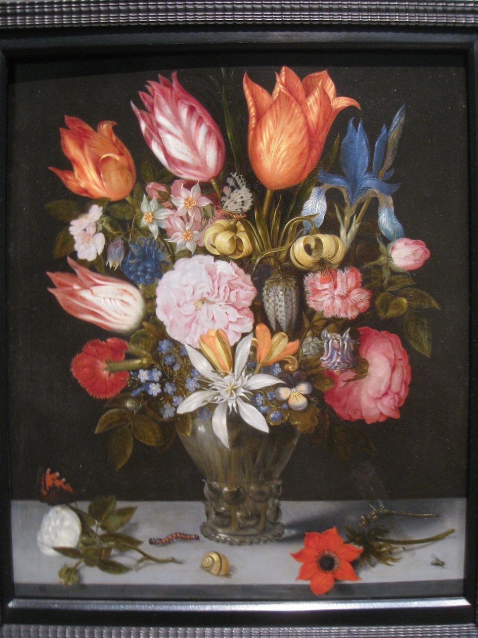 Virágok egy pohárban alkotó: Ambrosius Bosschaert