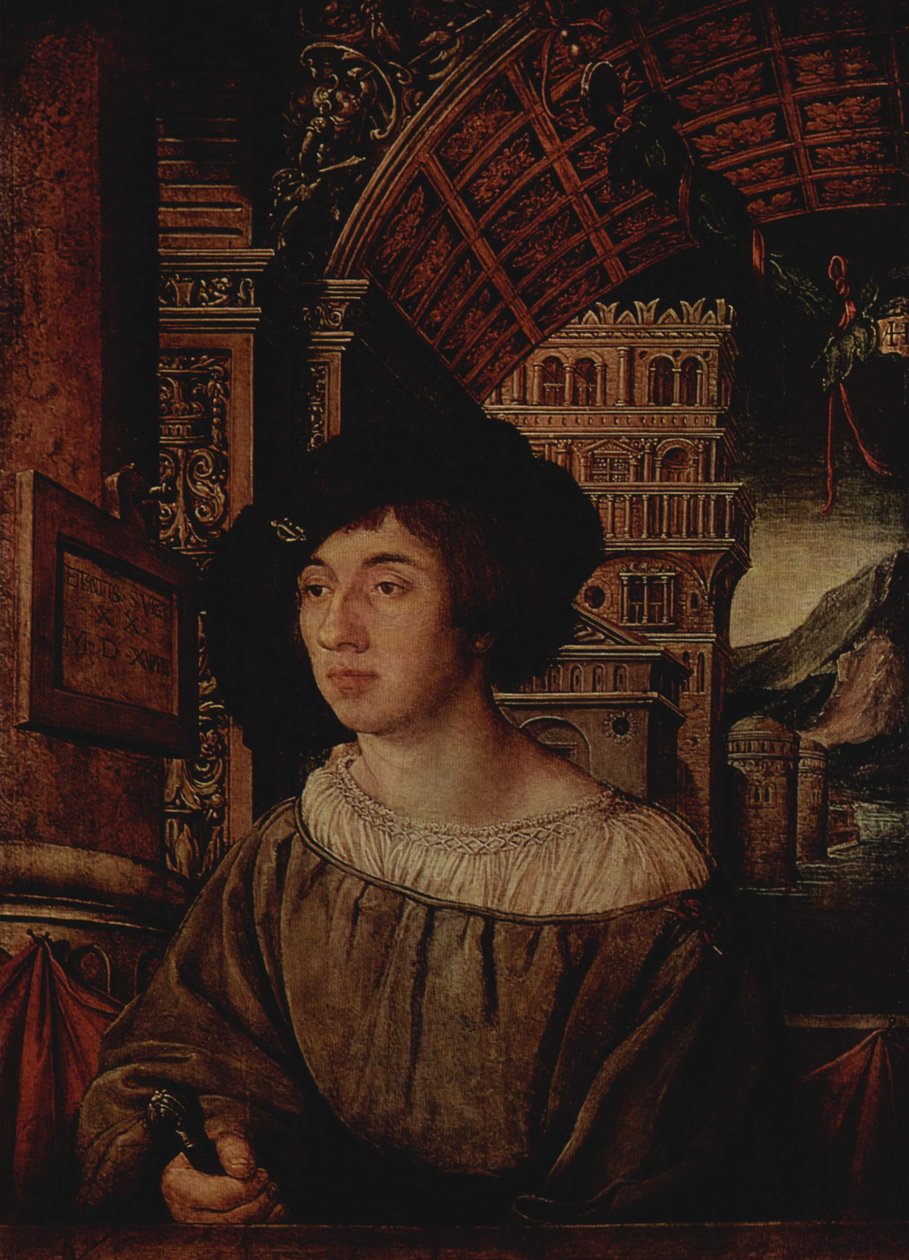 Egy fiatalember portréja alkotó: Ambrosius Holbein