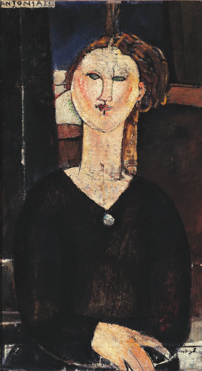 Antónia, 1915 körül alkotó: Amedeo Modigliani