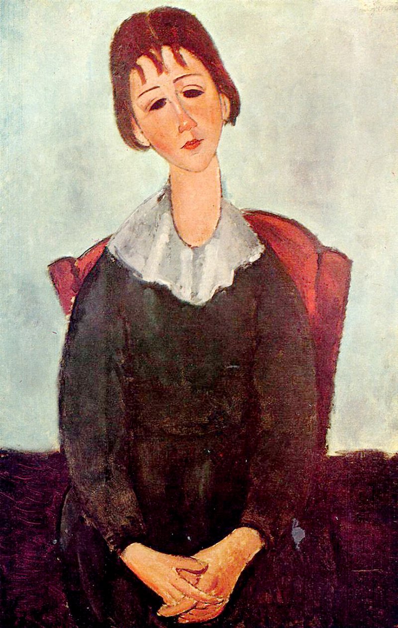 Lány feketében, 1918 alkotó: Amedeo Modigliani