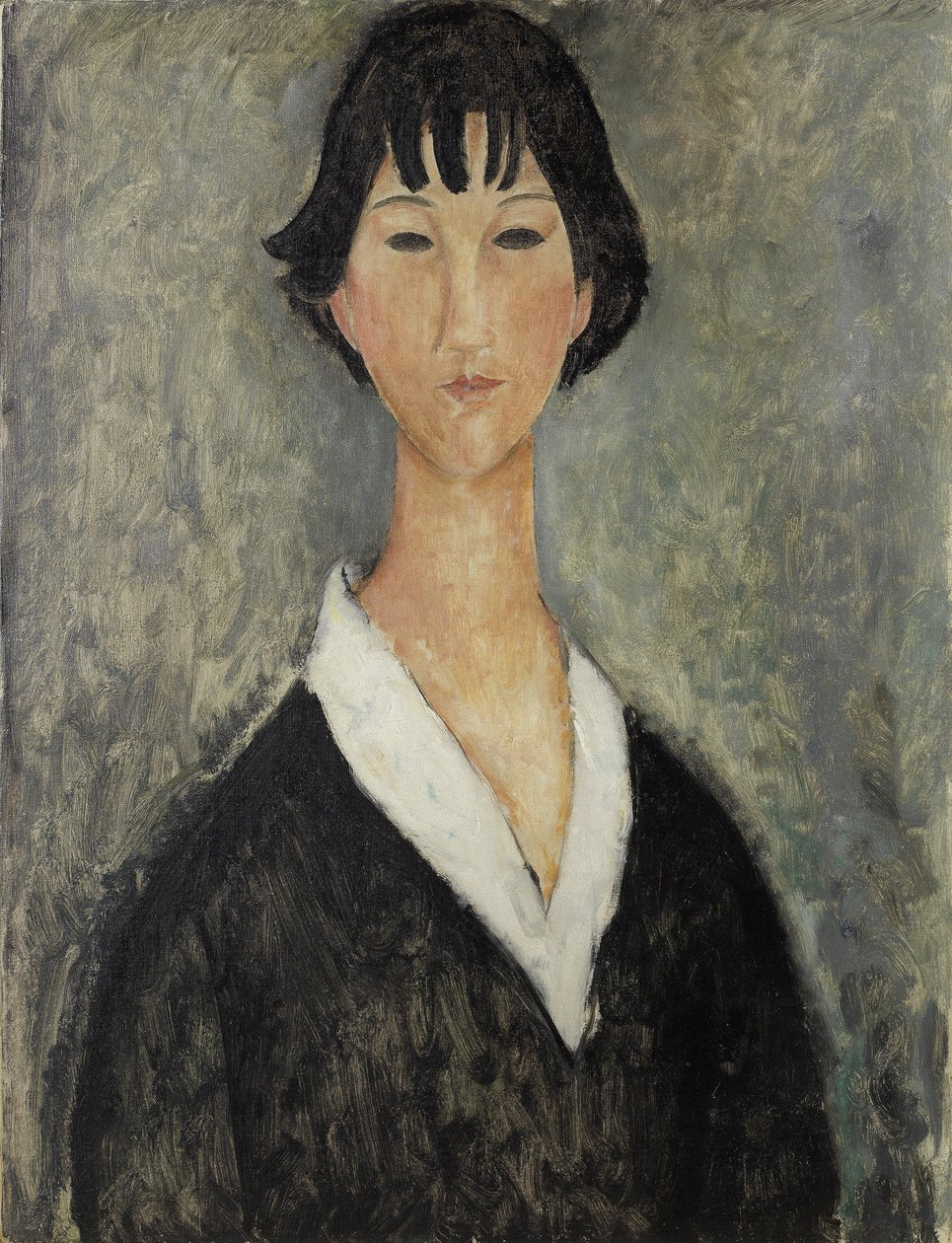 Fiatal lány sötét hajjal alkotó: Amedeo Modigliani