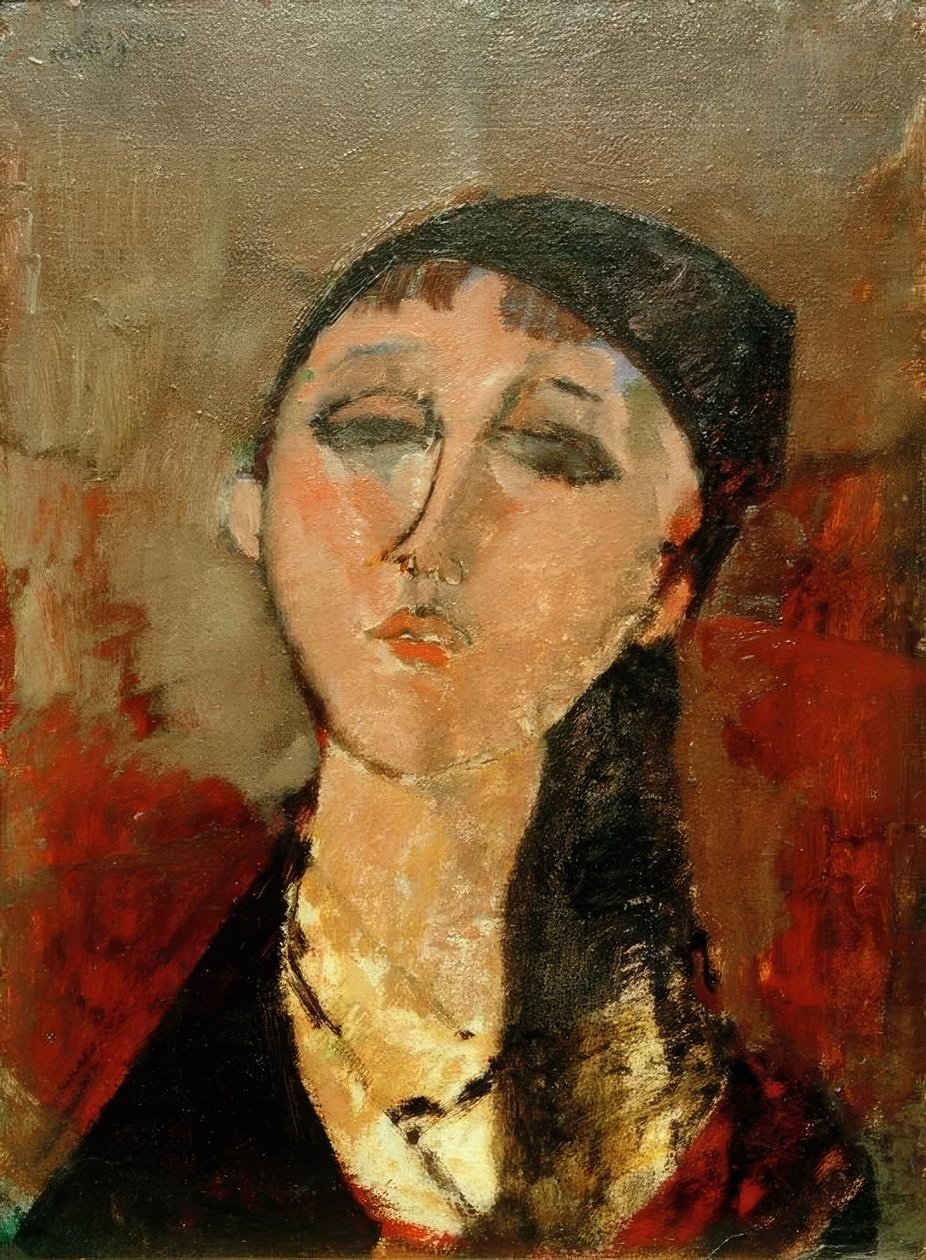 Egy lány feje (Louise) alkotó: Amedeo Modigliani