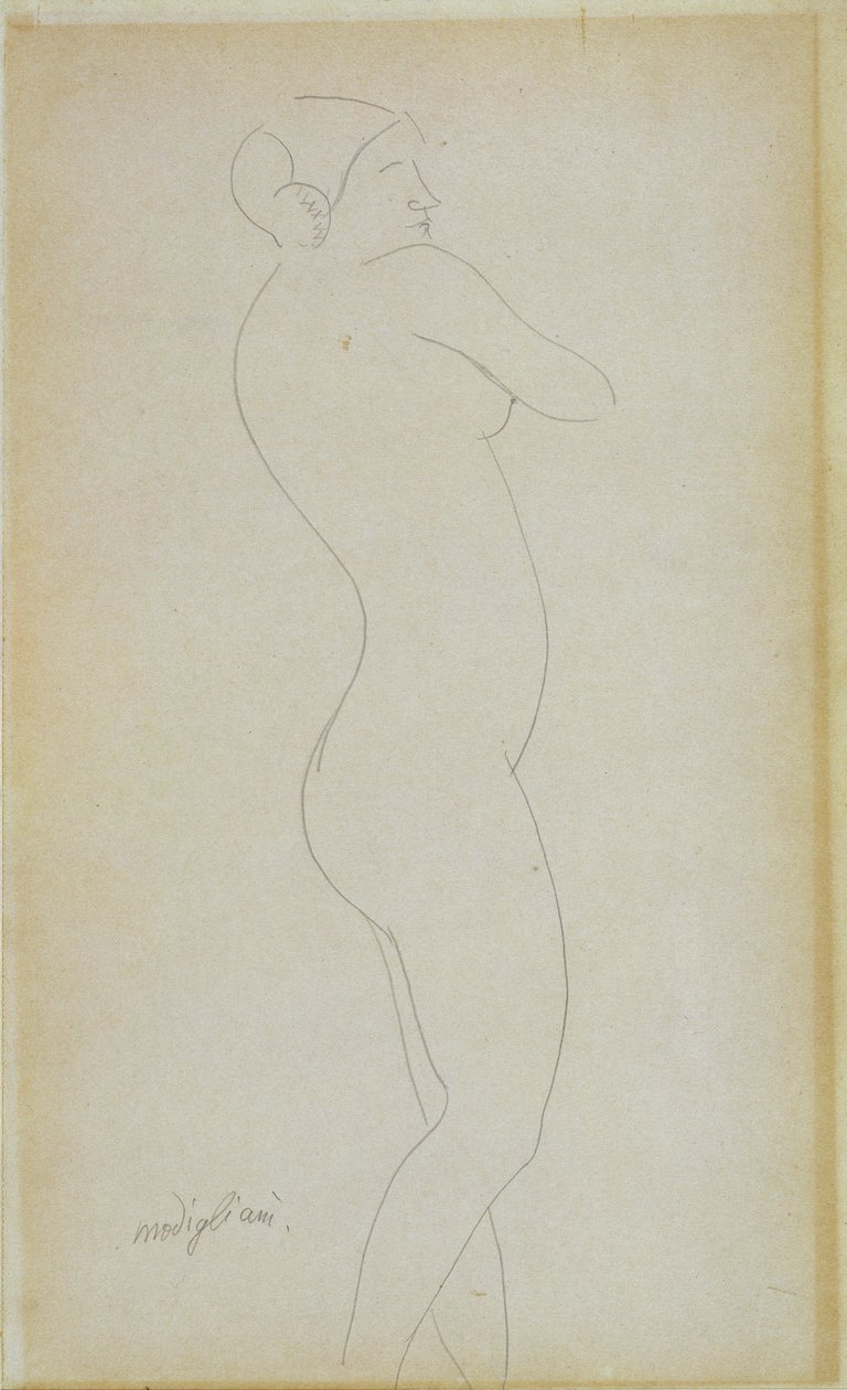 Meztelen álló lány alkotó: Amedeo Modigliani