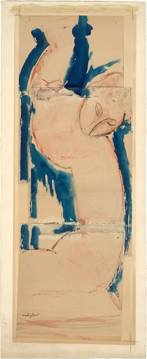 Caryatida: Rózsa és Kék alkotó: Amedeo Modigliani