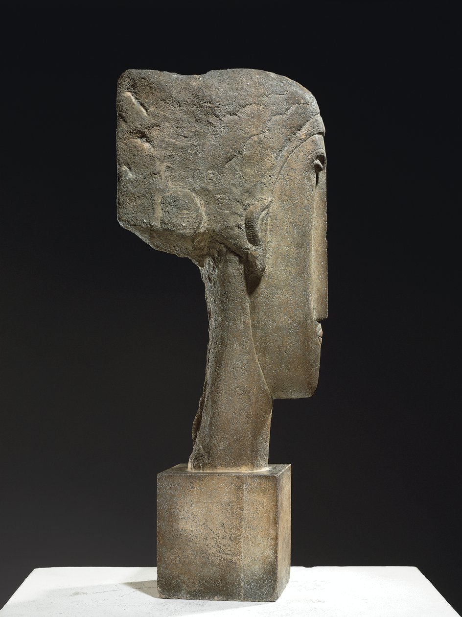Fej, 1910-1912 körül (mészkő) alkotó: Amedeo Modigliani