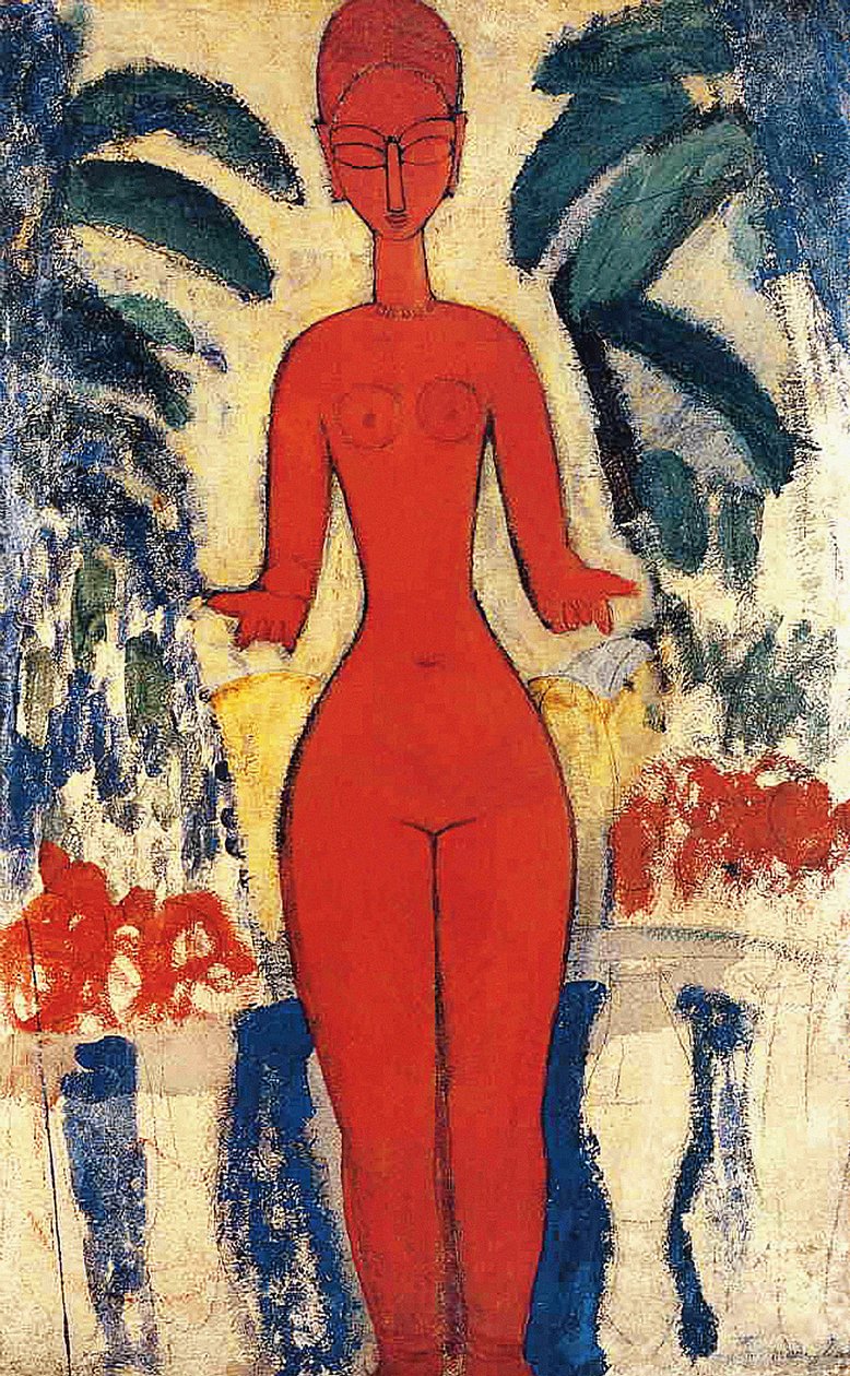 Meztelenül állva alkotó: Amedeo Modigliani