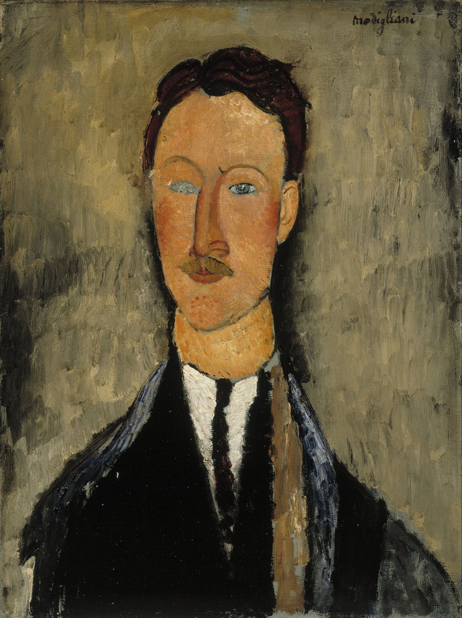 Léopold Survage művész portréja alkotó: Amedeo Modigliani