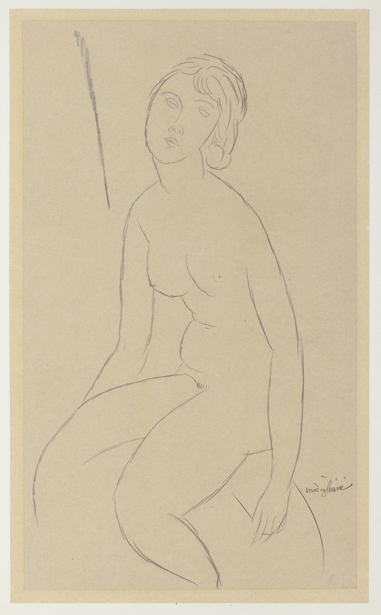 Ülő akt alkotó: Amedeo Modigliani