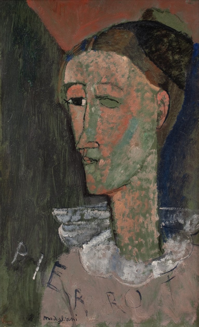 Önarckép Pierrot szerepében alkotó: Amedeo Modigliani