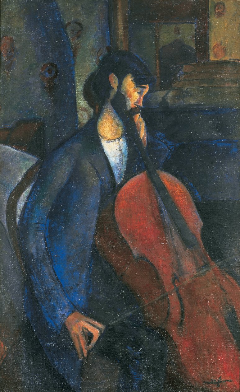 A gordonkaművész alkotó: Amedeo Modigliani