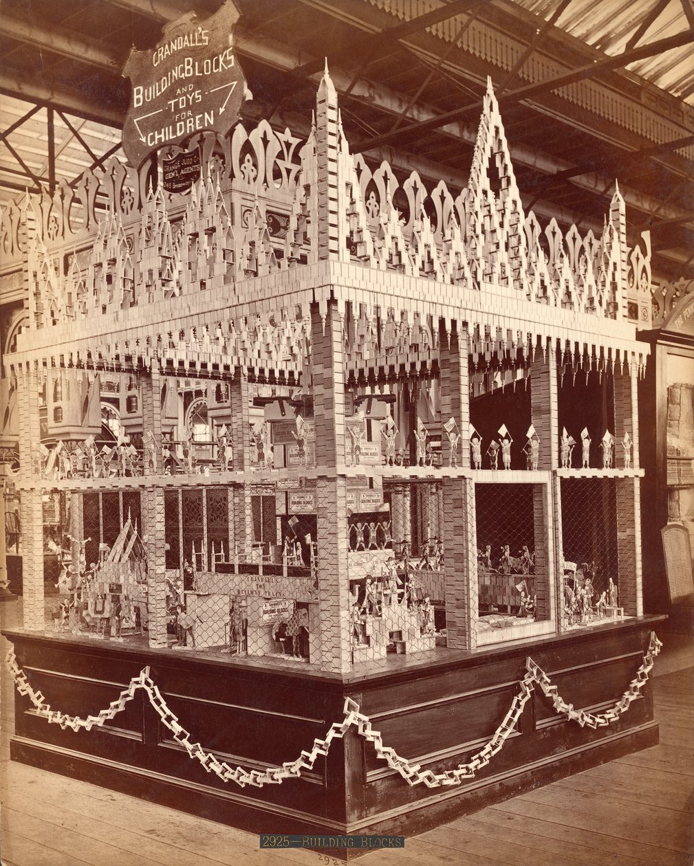 Crandalls építőkockák a Centennial Exposition kiállításon, 1876 alkotó: American Photographer