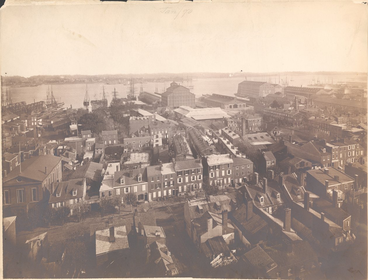 Philadelphiai panoráma, kelet-délkelet nézet, 1870. január (albumnyomat) alkotó: American Photographer