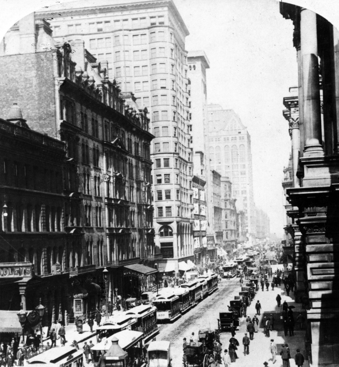 Randolph Street, Chicago, 1896 alkotó: American Photographer