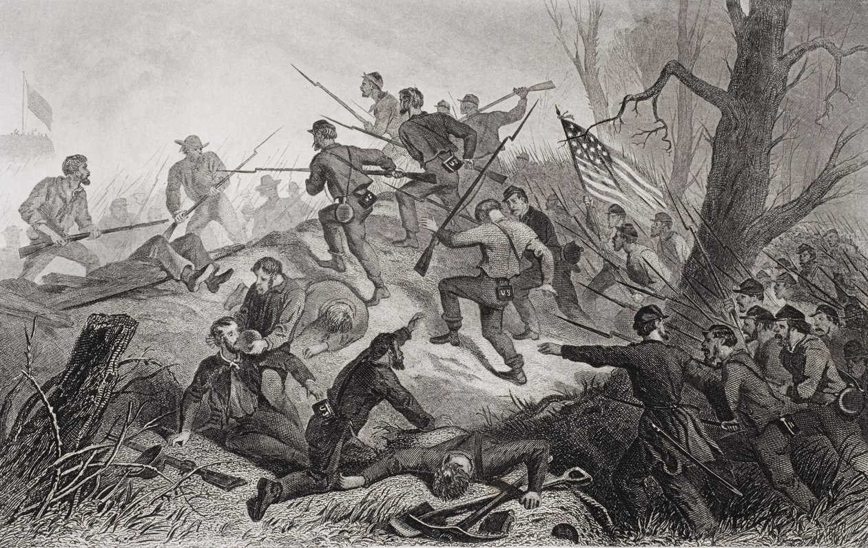 Töltés Fort Donelsonban, Tennessee, 1862 alkotó: American School