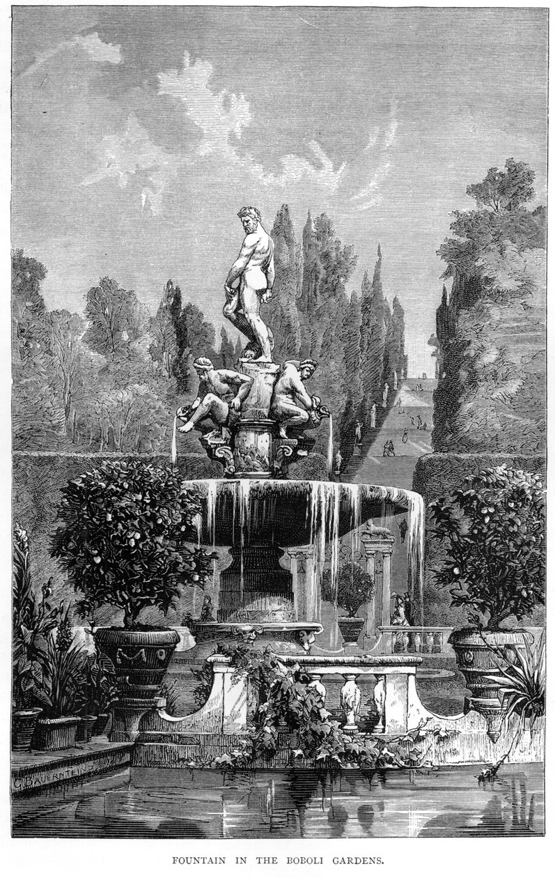 Fountain in the Boboli Gardens, kiadó: Scribner, Welford és Armstrong, New York, 1877 alkotó: American School