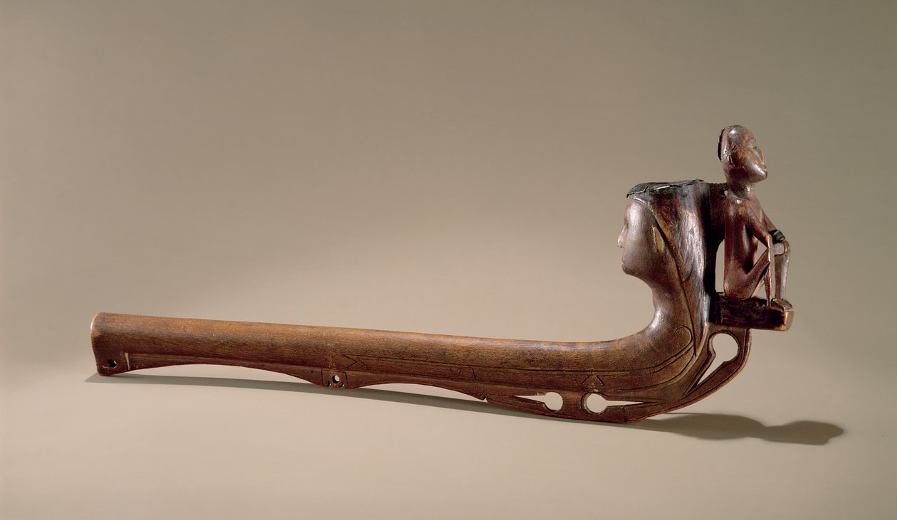 Iroquois Pipe, 1725 körül (fa) alkotó: American School