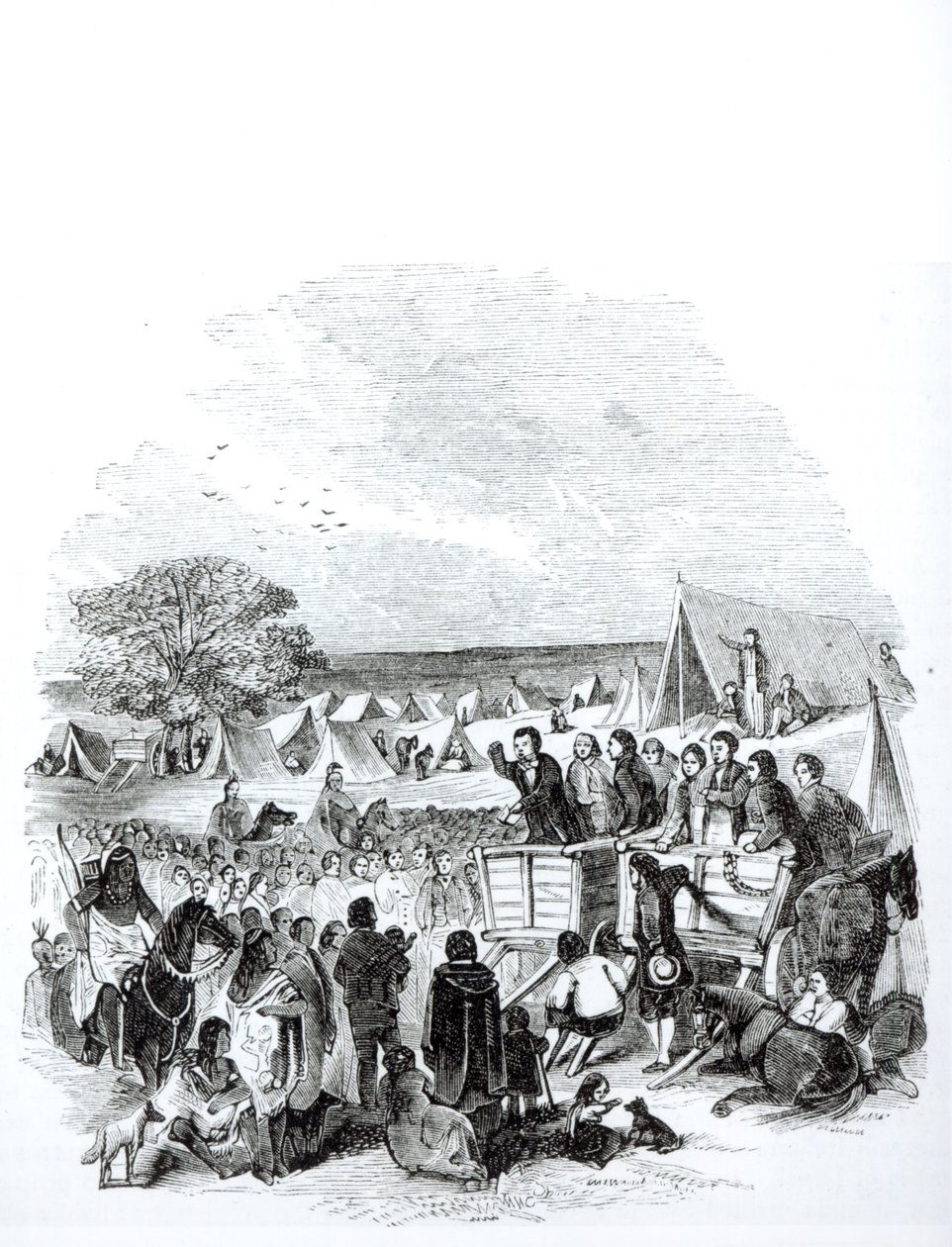 Joseph Smith prédikál a vadonban alkotó: American School