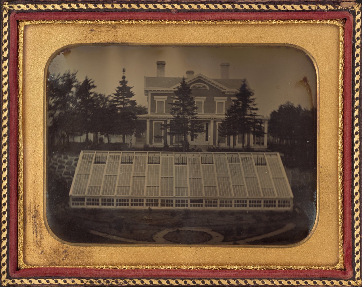 Ház üvegházzal, Virginia alkotó: American 19th Century