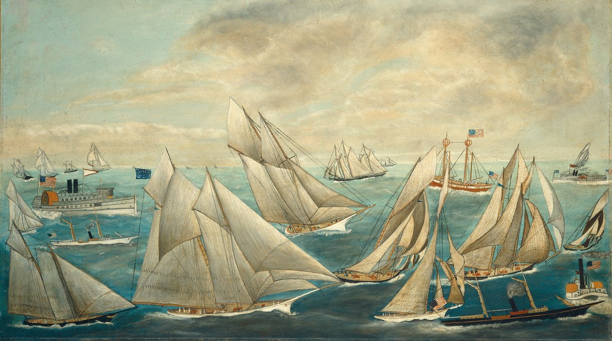 Amerika Kupagyőzteseinek Képzelt Regatta alkotó: American 19th Century