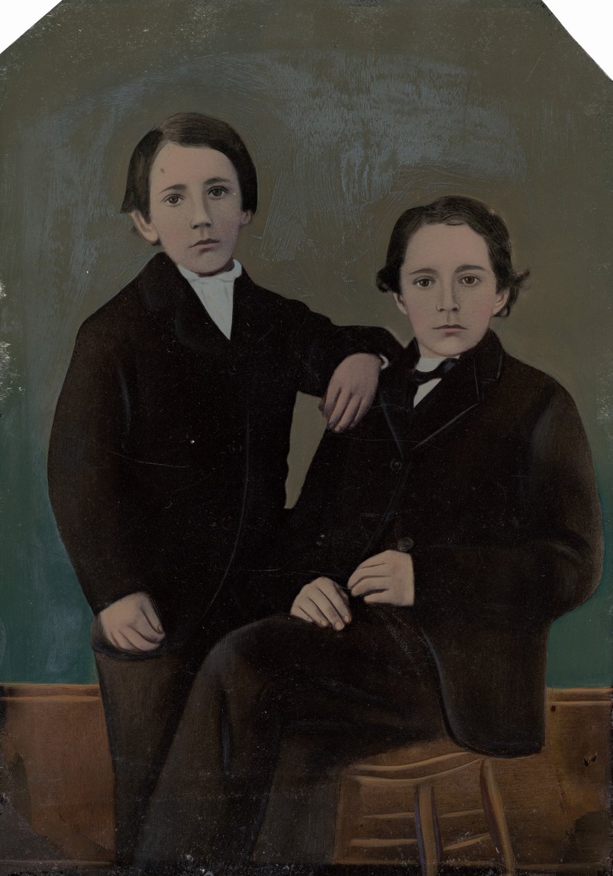 Két fiú portréja alkotó: American 19th Century