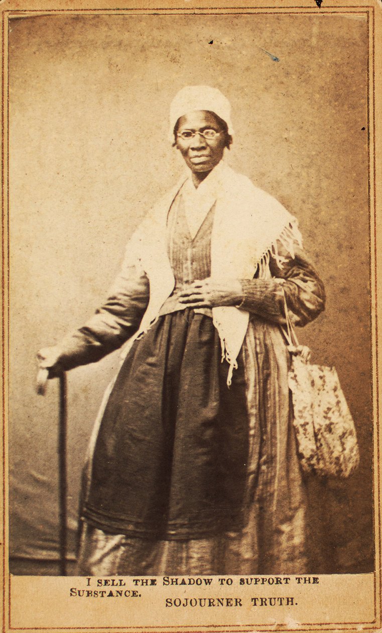 Carte de visite of Sojourner Truth, 1864 alkotó: American Photographer