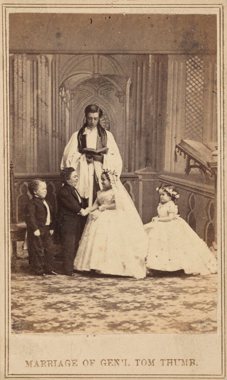 Tom Thumb tábornok házassága,1863 (fénykép) alkotó: American Photographer