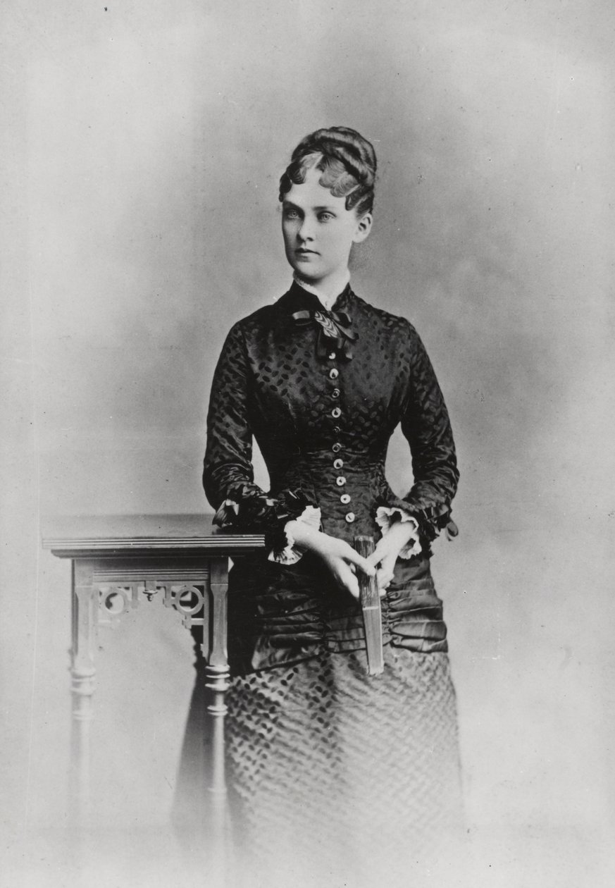 Mrs. Theodore Roosevelt, 1882 körül (f/w fotó) alkotó: American Photographer