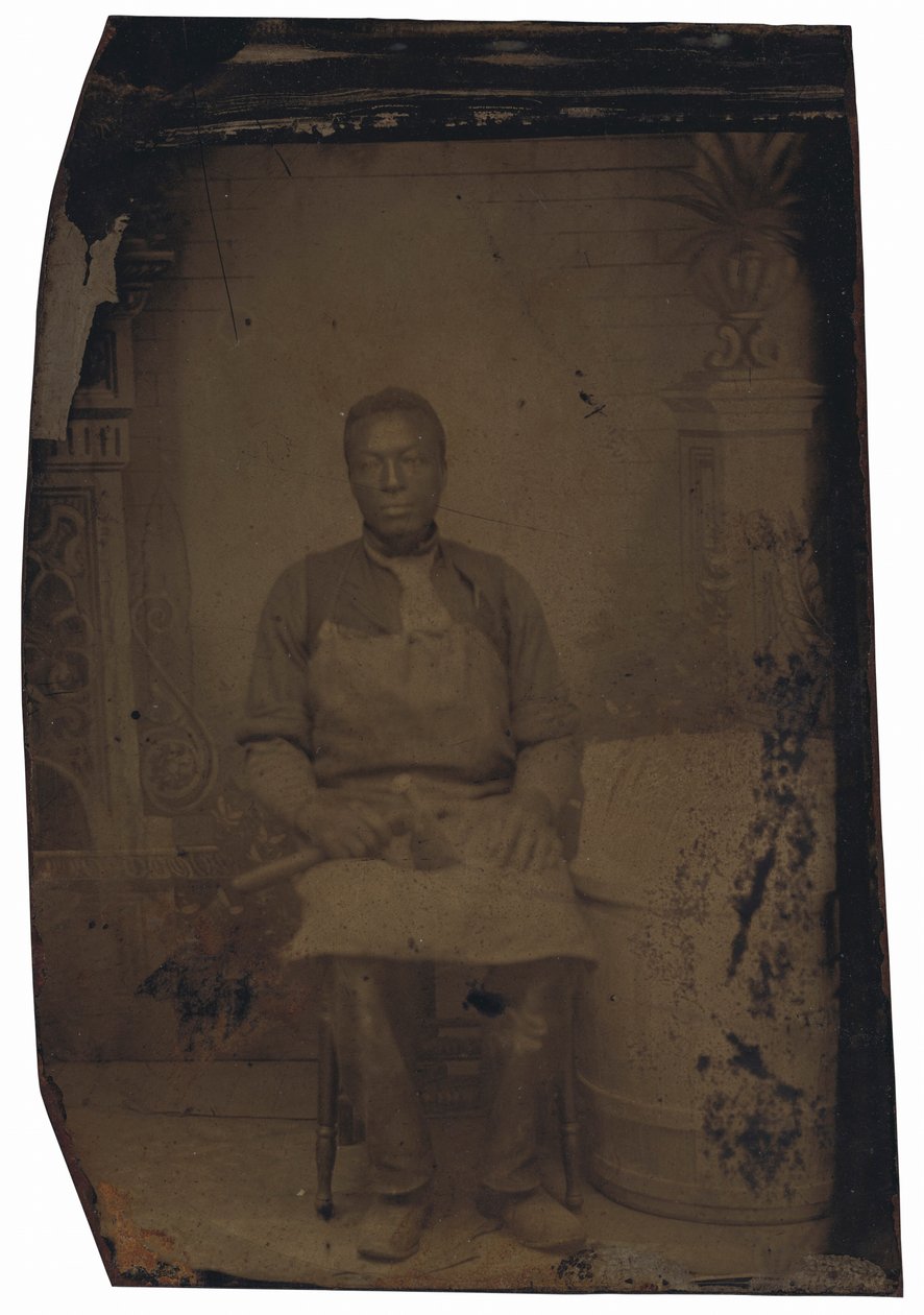 Portrait of a Cooper,c. 1890-es évek (fotó) alkotó: American Photographer