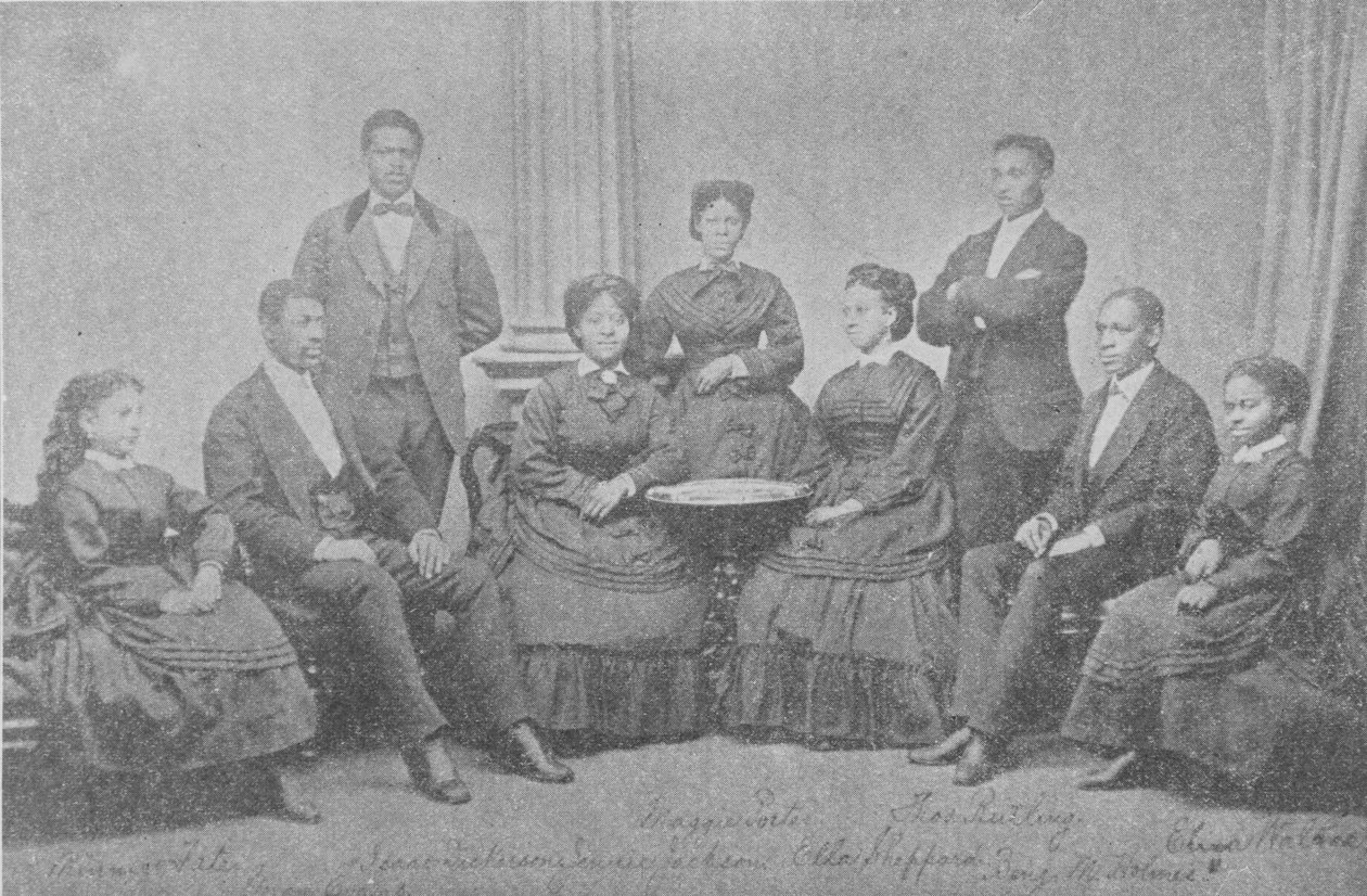 Az eredeti jubileumi énekesek, 1870-es évek alkotó: American Photographer