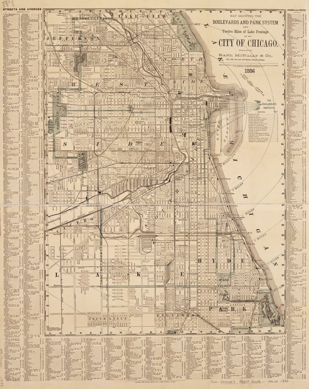 Chicago térkép alkotó: American School