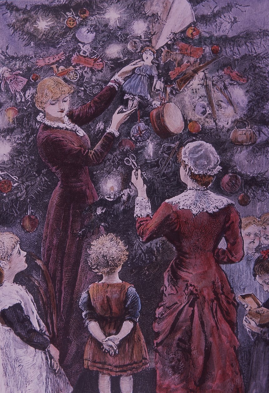 A karácsonyfa díszítése alkotó: American School